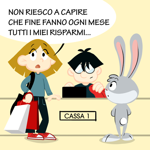 Rachele si preoccupa delle spese - risparmio