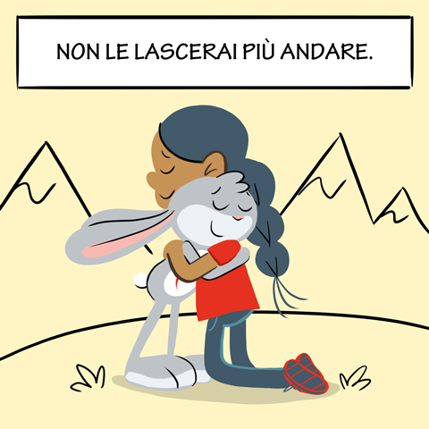 Laura e Fidù si abbracciano - fiducia