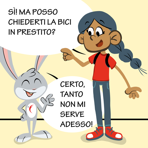 Laura chiede la bici a Fidù - fattore tempo