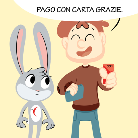 Maria paga con la carta di credito - carte di credito
