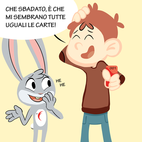 Mario e Fidù ridono - carte di credito